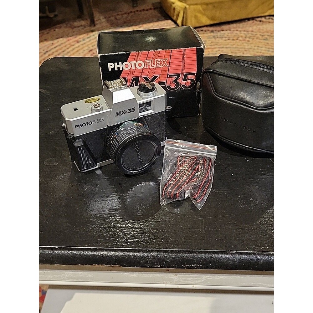Vintage 90s PHOTO FLEX MX-35 35mm Point & Shoot Film Camera 50mm Lens